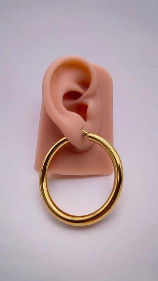 Stainless Steel Hoop Earrings